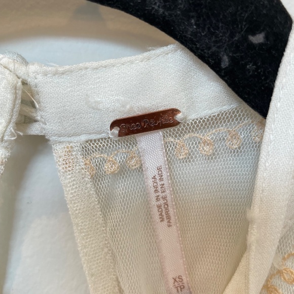 Free People flowy lace chiffon top - Picture 5 of 5